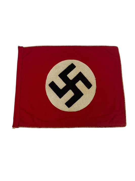 German WW2 NSDAP Party Flag "Whirl-Loop Embroidered"