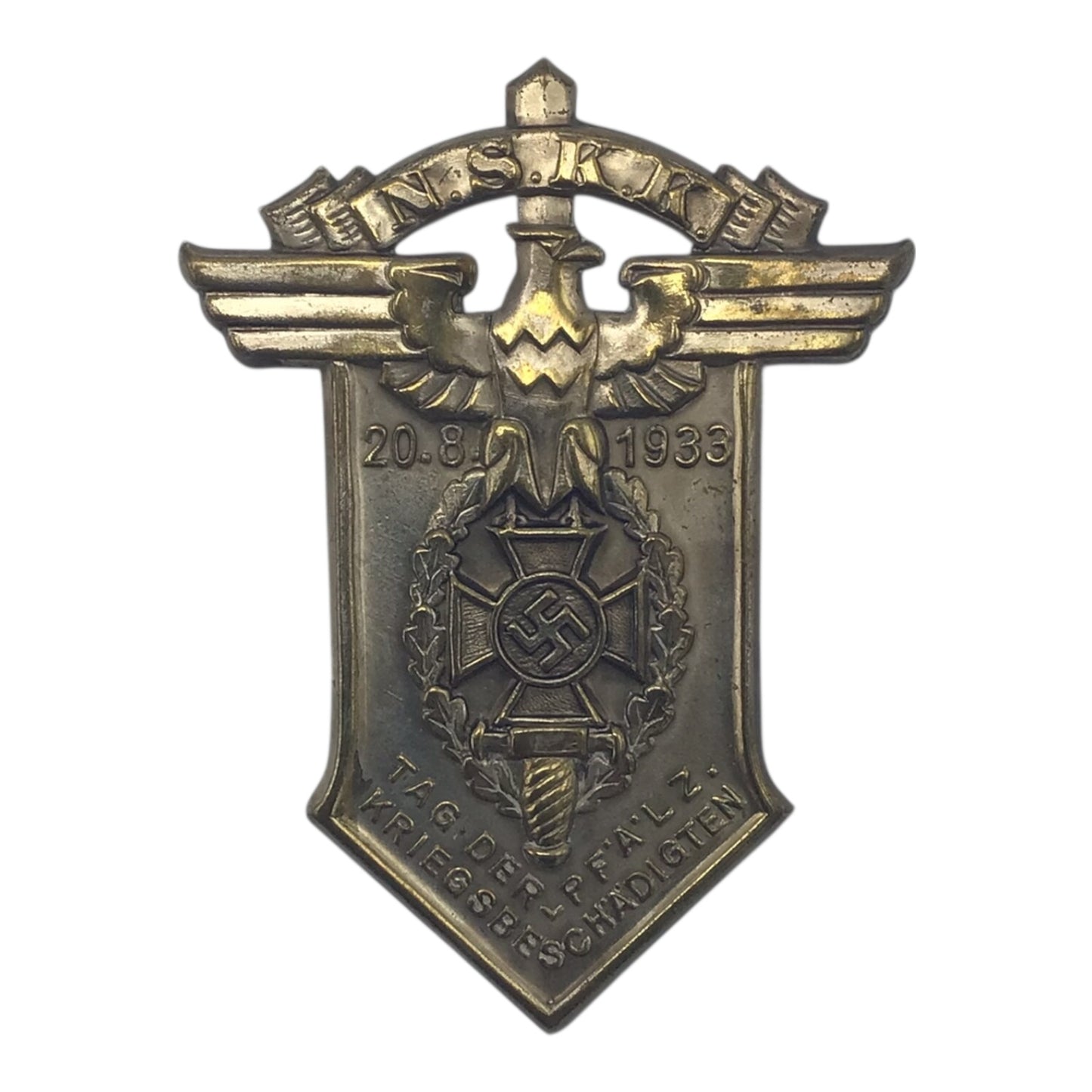 German WW2 NSKK 1933 Day of the War Veterans Badge
