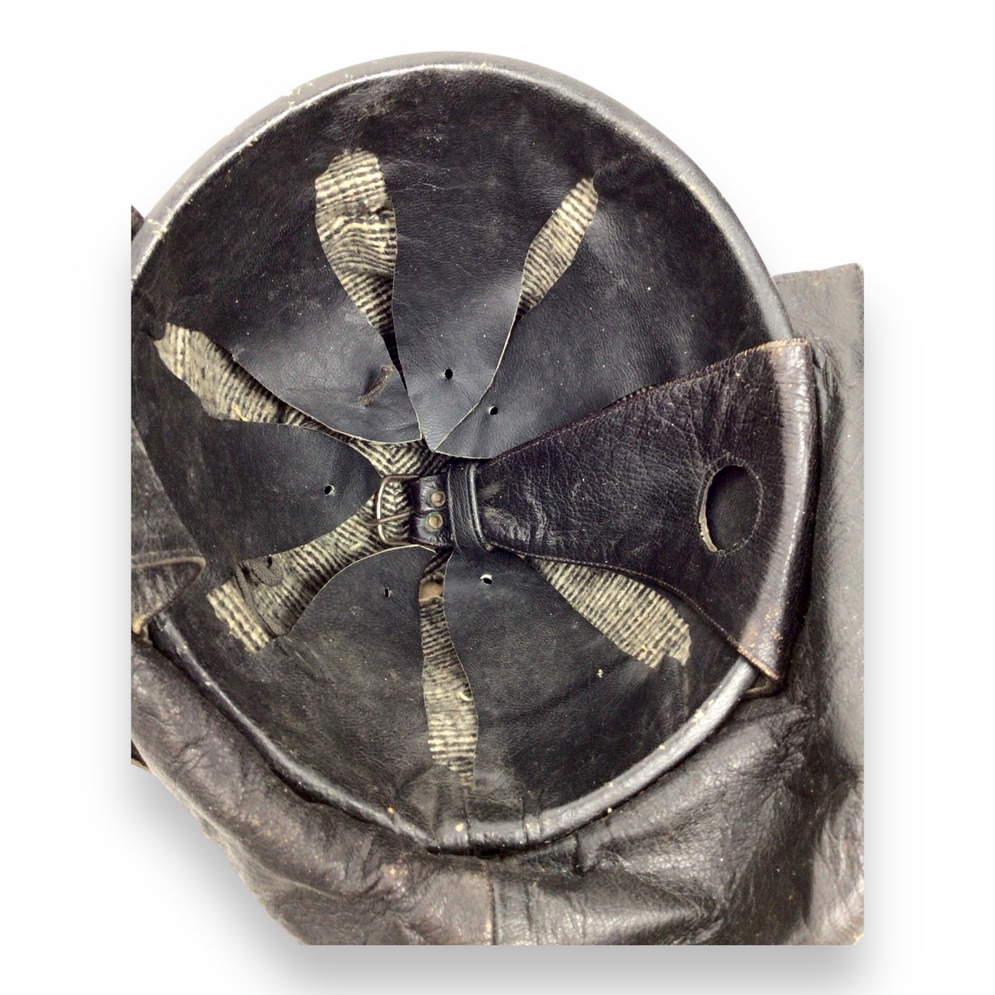 German WW2 NSKK German Motorcycle Crash Helmet w/ Eagle Insignia