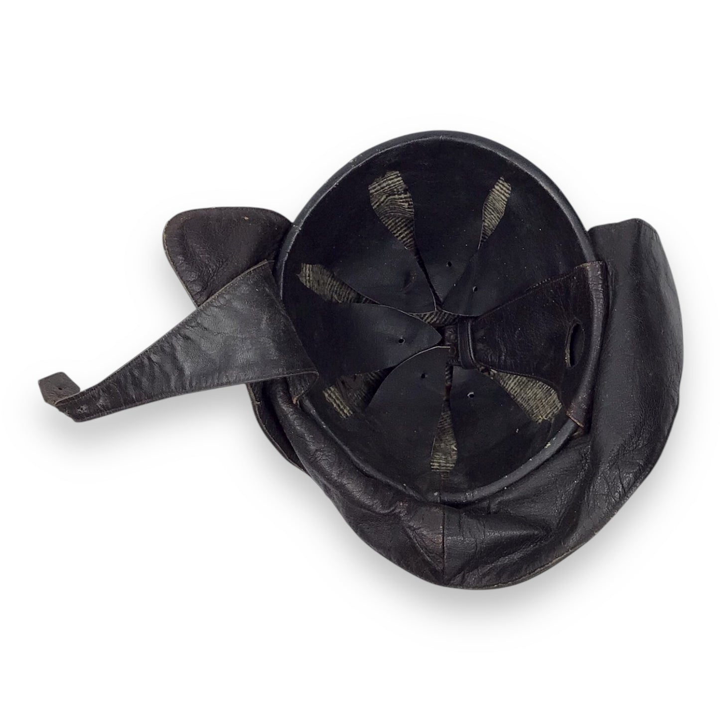 German WW2 NSKK German Motorcycle Crash Helmet w/ Eagle Insignia