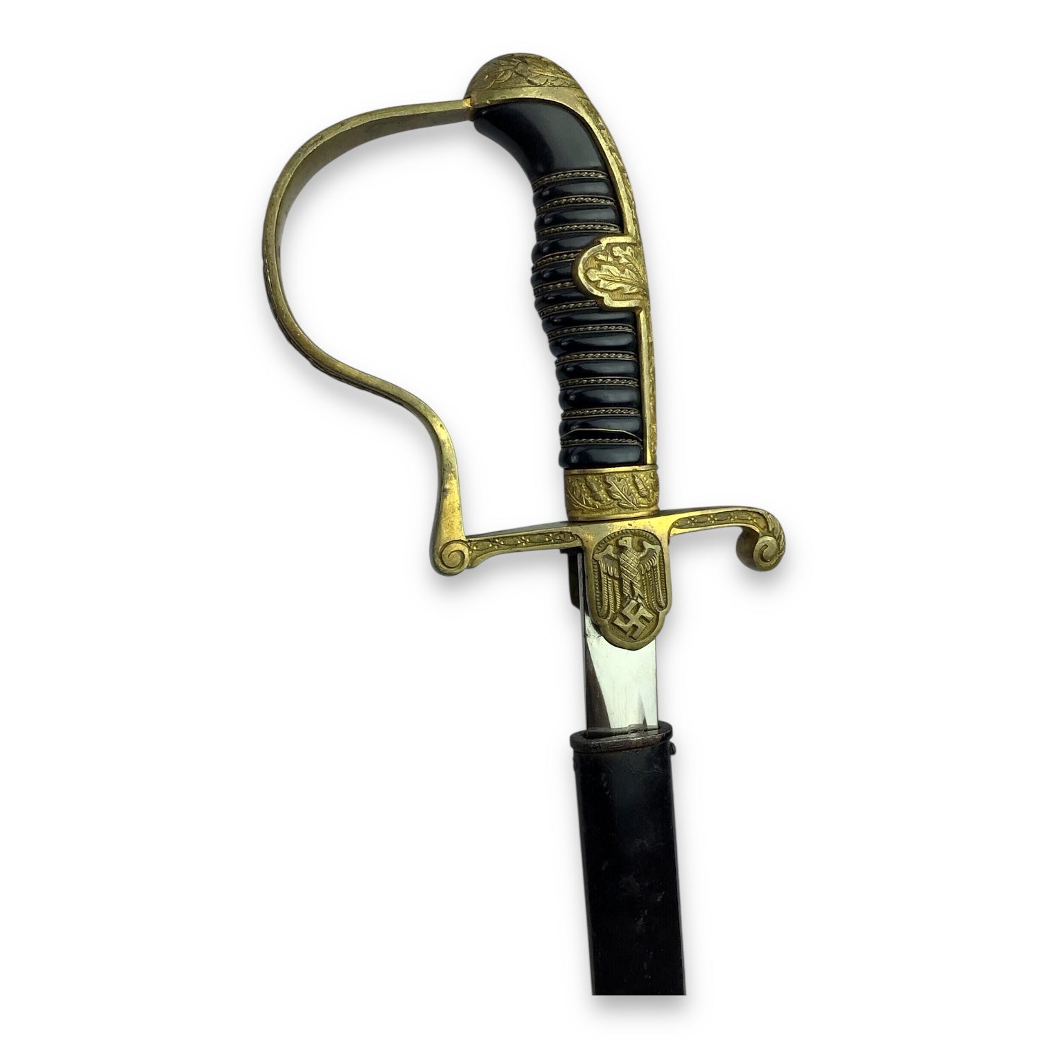 German WW2 Nazi Officer Dress Sword by Emil Voos, Solingen - 40"