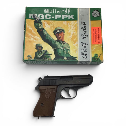 German WW2 PPK Replica Pistol MGC Bondshop Waffen PPK 7.63 Caliber w/ Original Box 