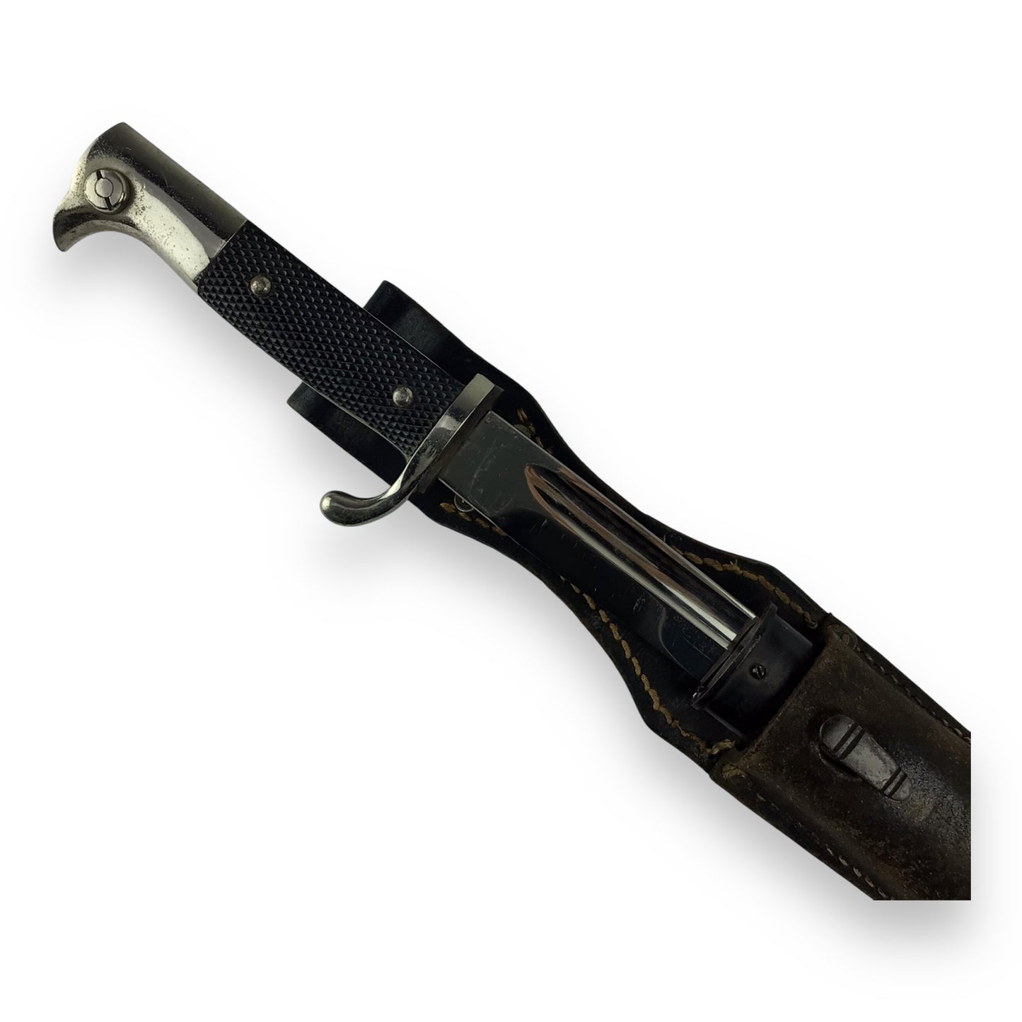 German WW2 Police Bayonette w/ sheath inscribed Veteran SSN