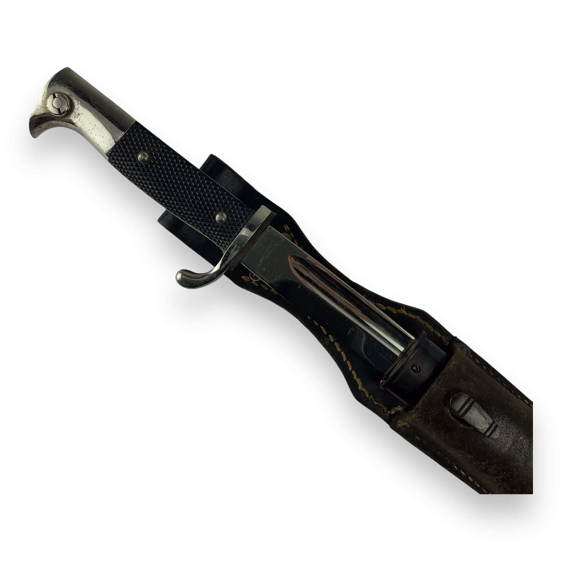 German WW2 Police Bayonette w/ sheath inscribed Veteran SSN