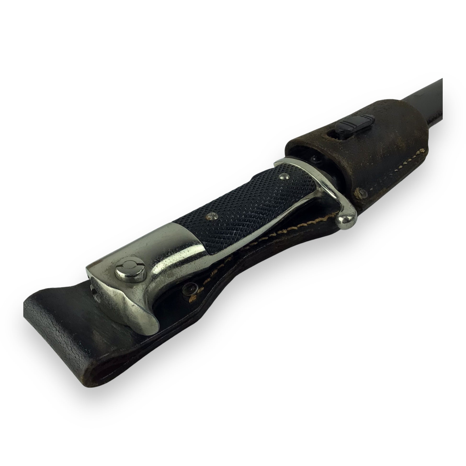 German WW2 Police Bayonette w/ sheath inscribed Veteran SSN