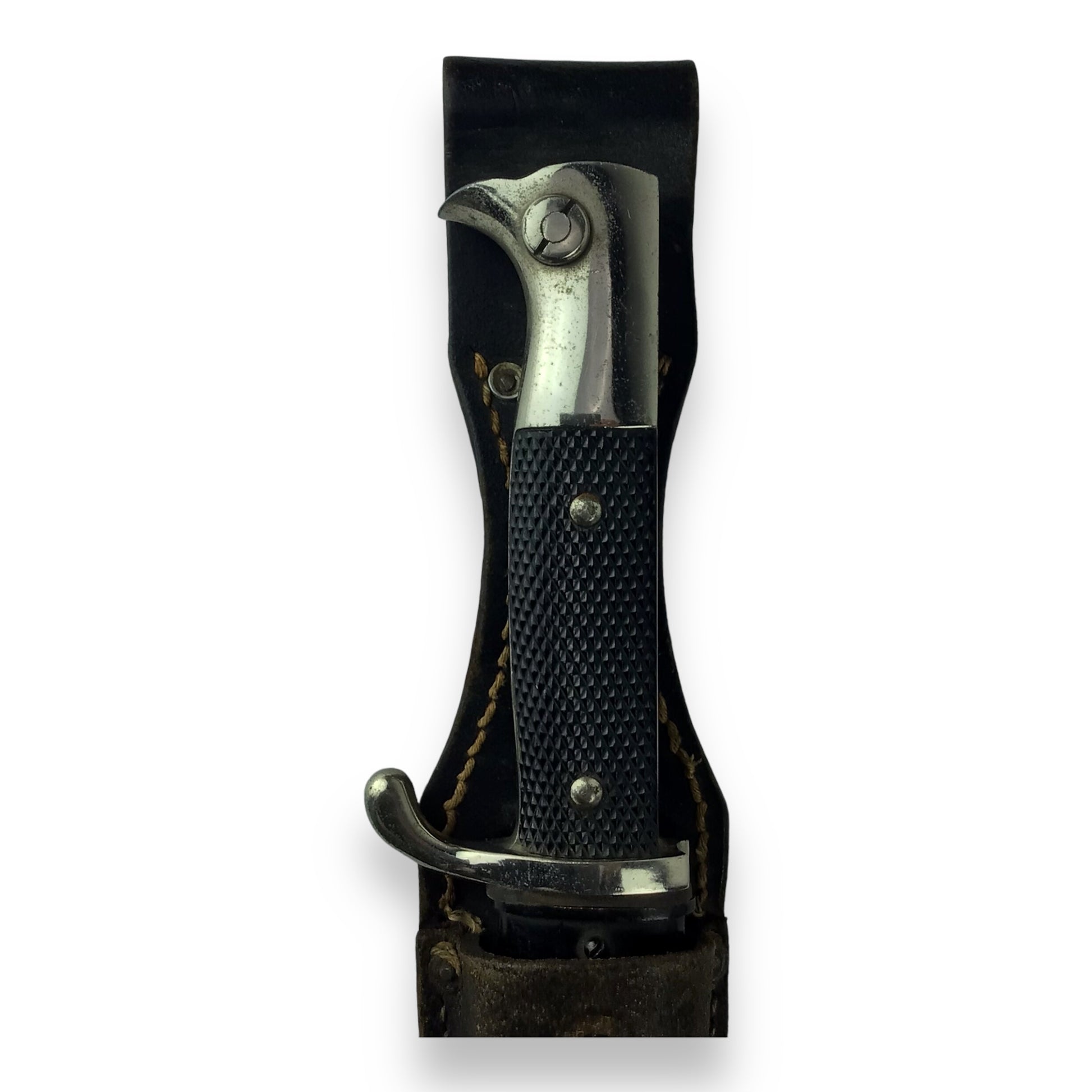 German WW2 Police Bayonette w/ sheath inscribed Veteran SSN