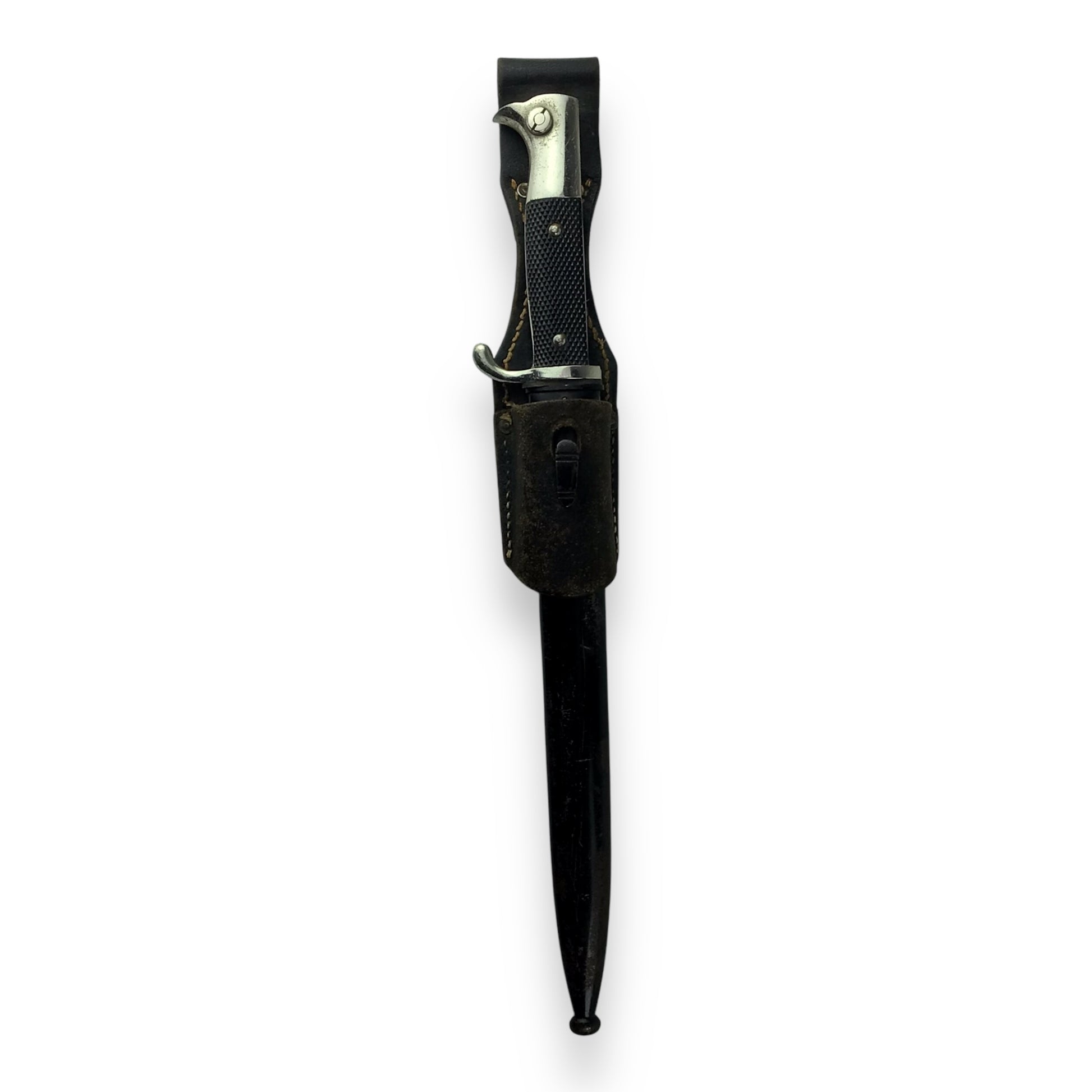 German WW2 Police Bayonette w/ sheath inscribed Veteran SSN