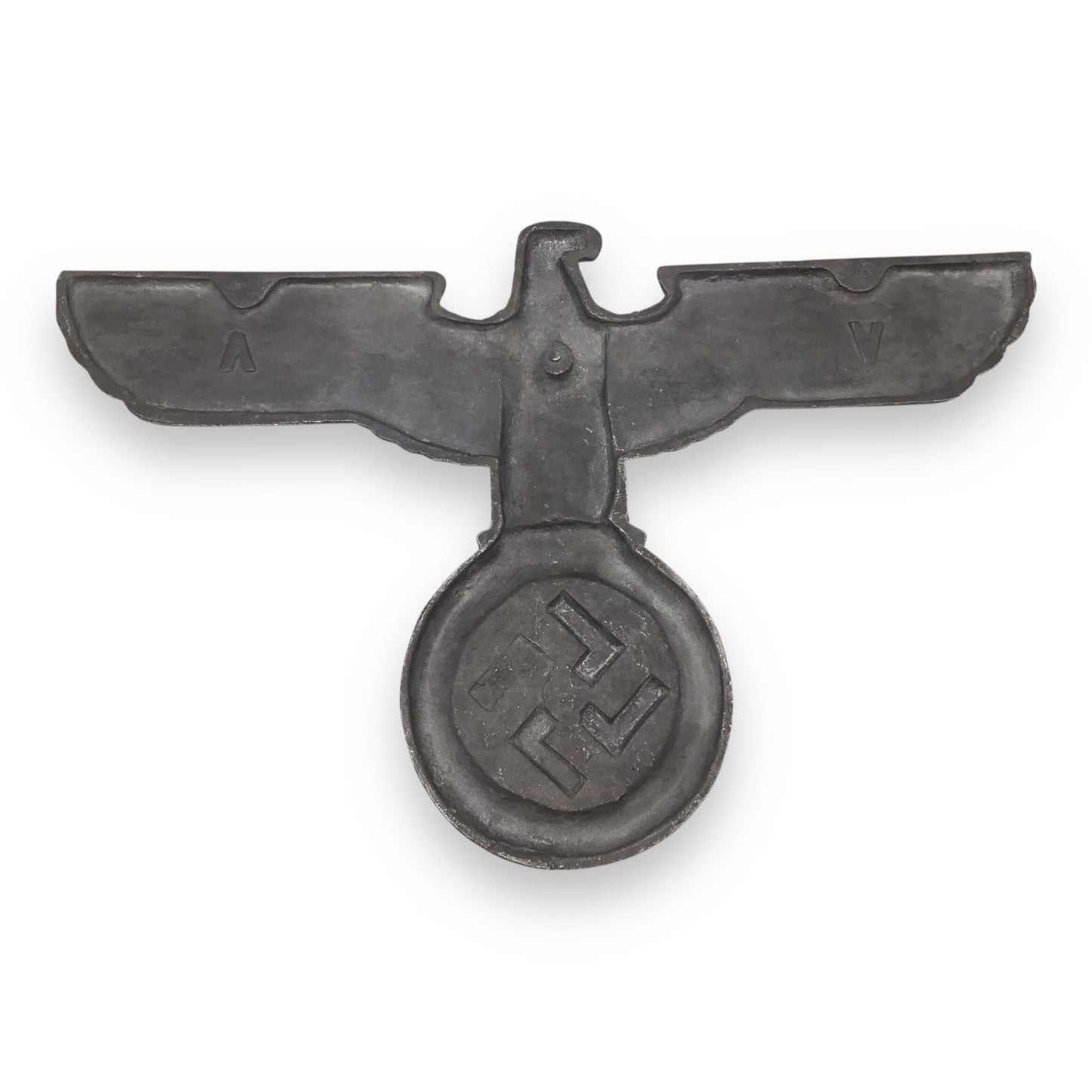 German WW2 Reichspost Vehicle Trolley Eagle (DRP) - Marked “V” - Super RARE!