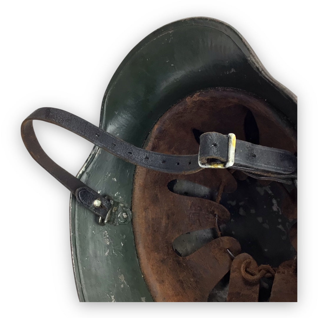 German WW2 SS Black M16 Transitional Helmet - Double Decal