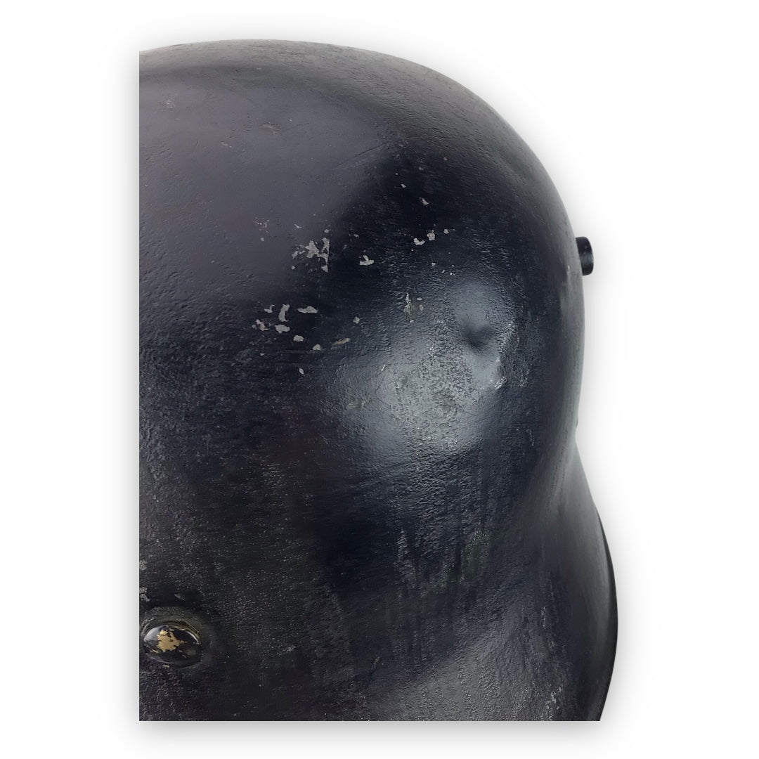 German WW2 SS Black M16 Transitional Helmet - Double Decal