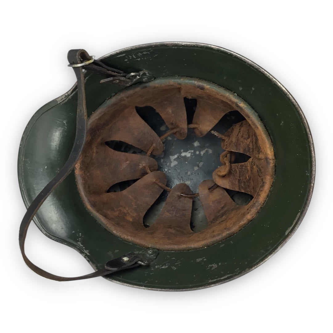 German WW2 SS Black M16 Transitional Helmet - Double Decal