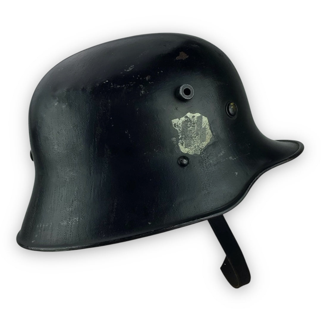 German WW2 SS Black M16 Transitional Helmet - Double Decal