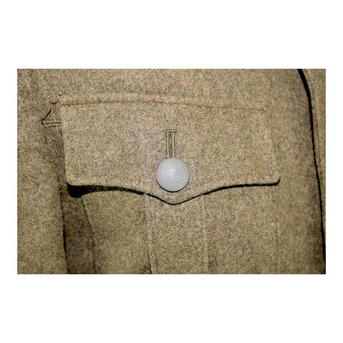 German WW2 SS or RAD Service Tunic with Black SS Collar Tabs, Possible Eastern European Conscript