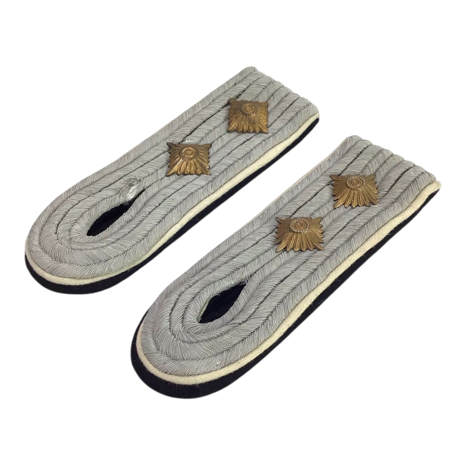 German WW2 Waffen-SS Slip-On Shoulder Boards | Officer Rank (Captain / Hauptsturmführer Type)