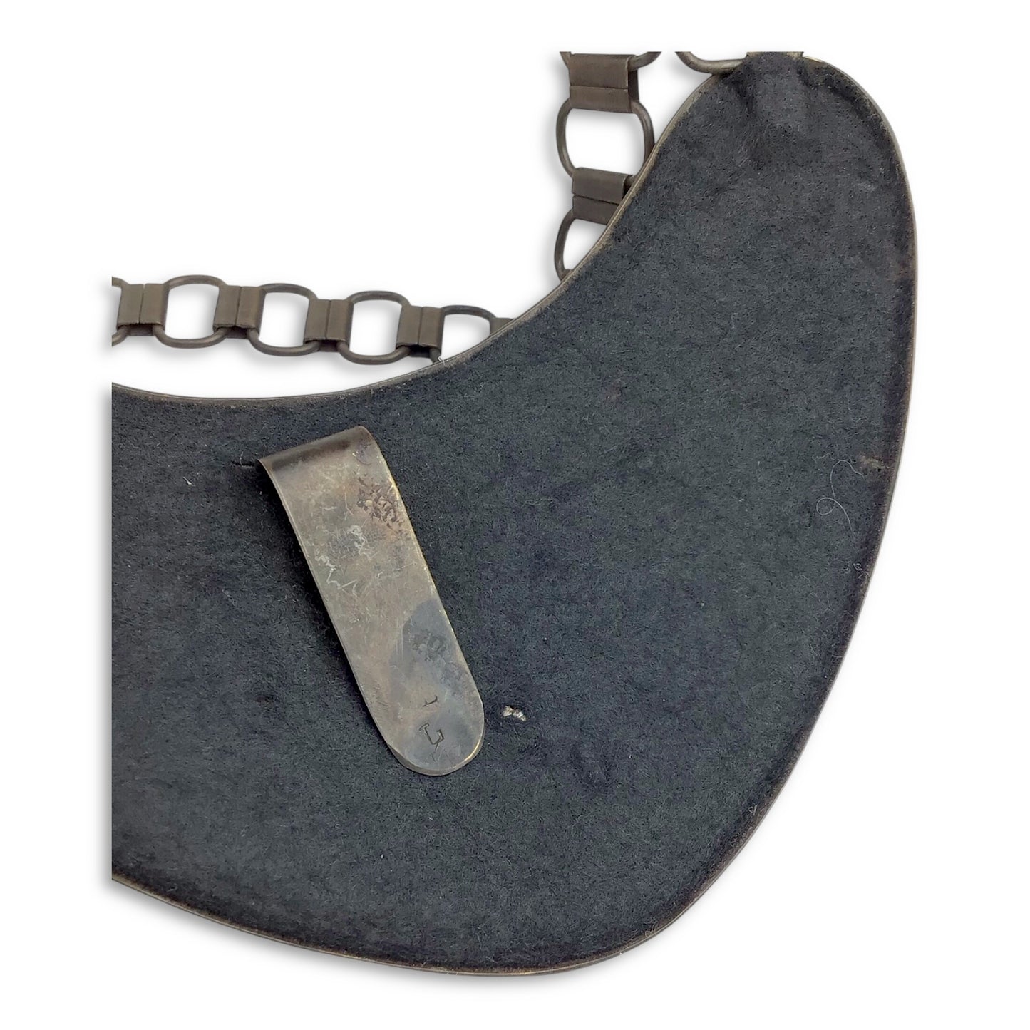 German WW2 Wehrmacht Police Gorget with Chain - Marked "L"
