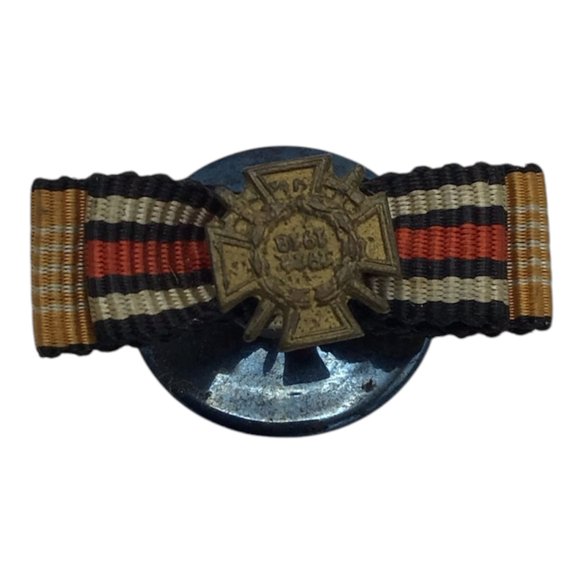 German WWI Hindenburg Cross with Swords Button Ribbon