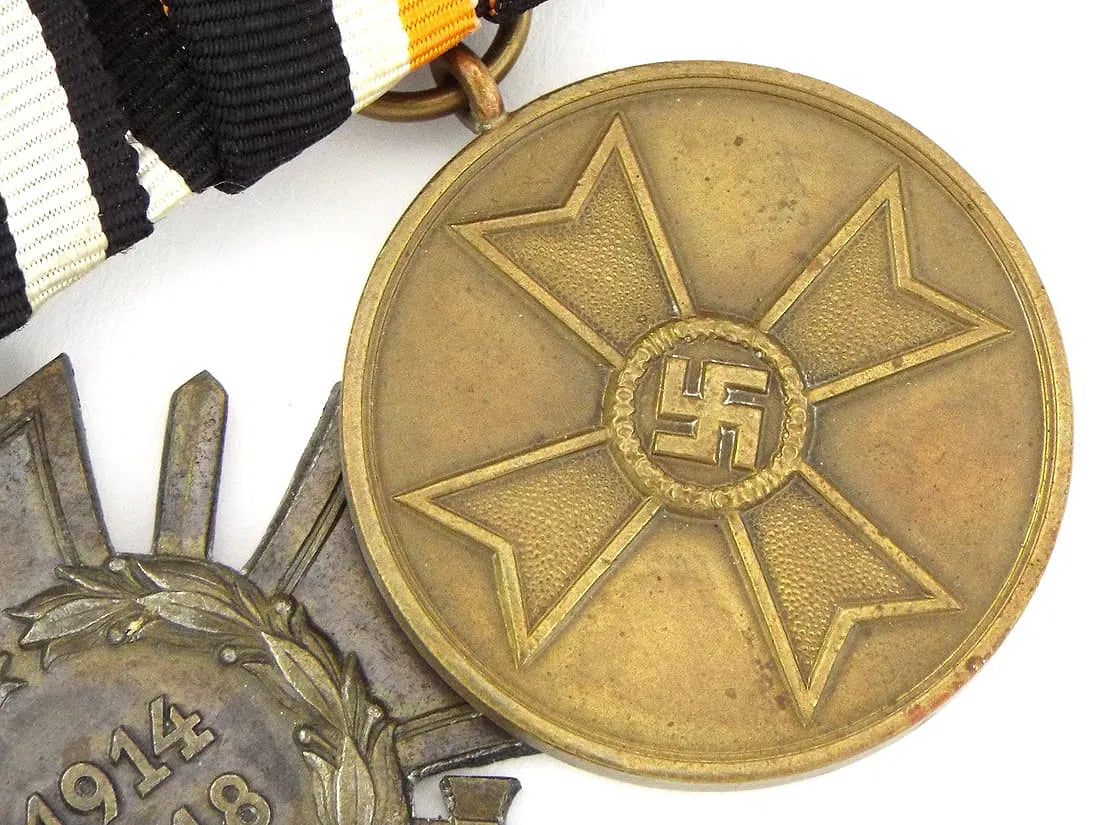 German WWI & WWII Medal Bar For Parade & Full Uniform Dress Occasions