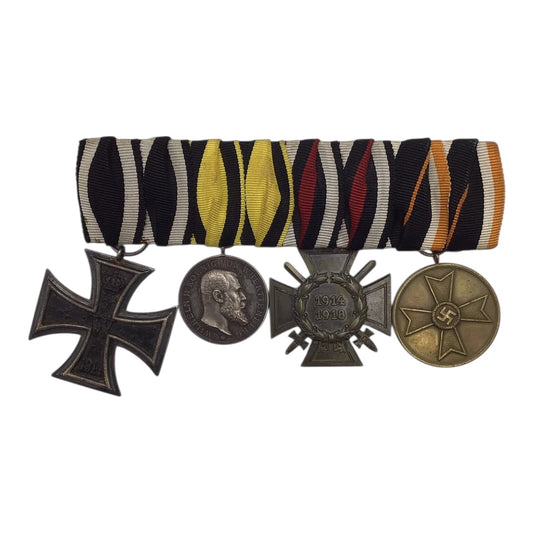 German WWI & WWII Medal Bar For Parade & Full Uniform Dress Occasions