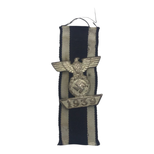 German WWII 1939 Clasp to the Iron Cross 2nd Class with Ribbon