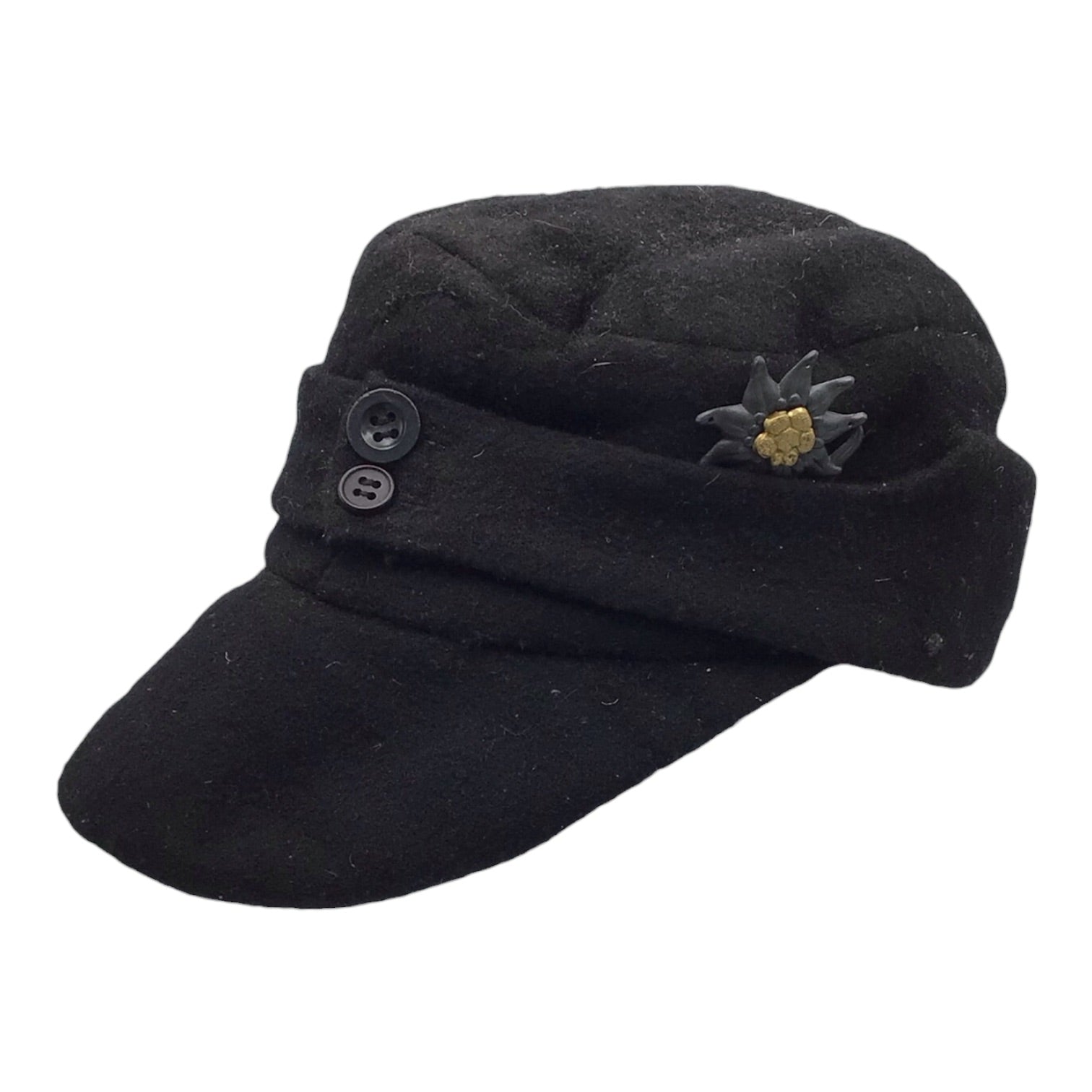 German WWII Allgemeine-SS M43 Field Cap with Edelweiss, Nesmith Museum Provenance