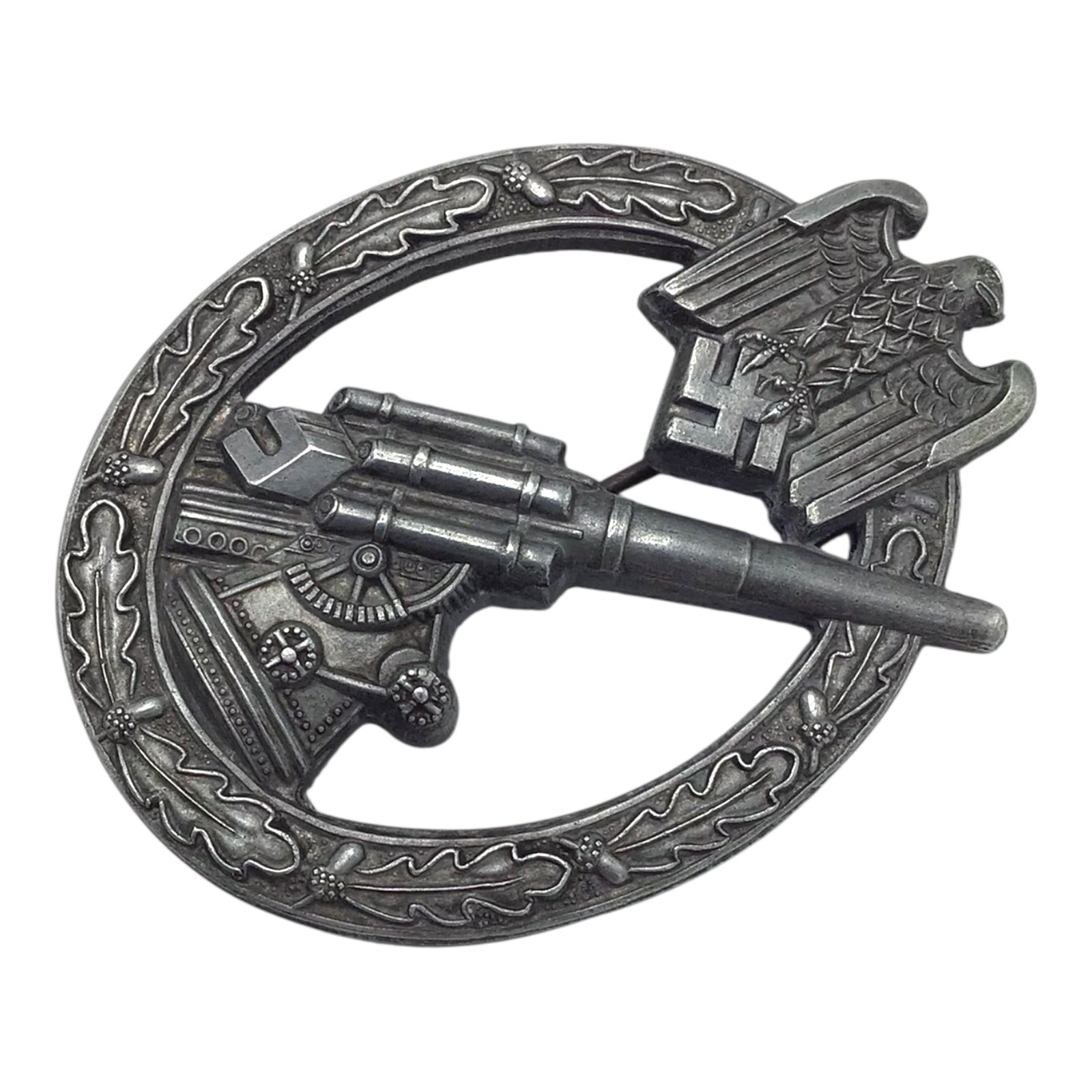 German WWII Army Heer Anti-Aircraft Flak Badge Aurich
