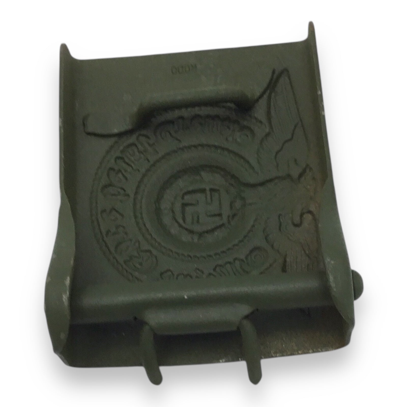 German WWII Early SS EM/NCO Belt Buckle – RODO Maker Mark