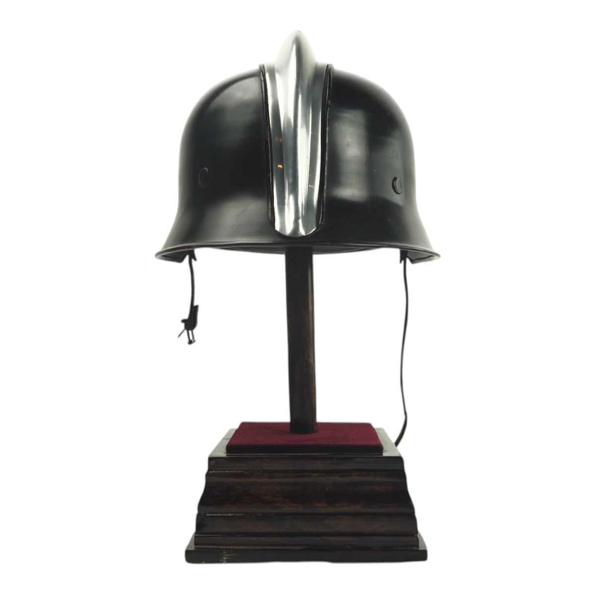 German WWII Feuerwehr Grouping with M34 Square Dip Helmet, 40-Year Cross & Ausweis