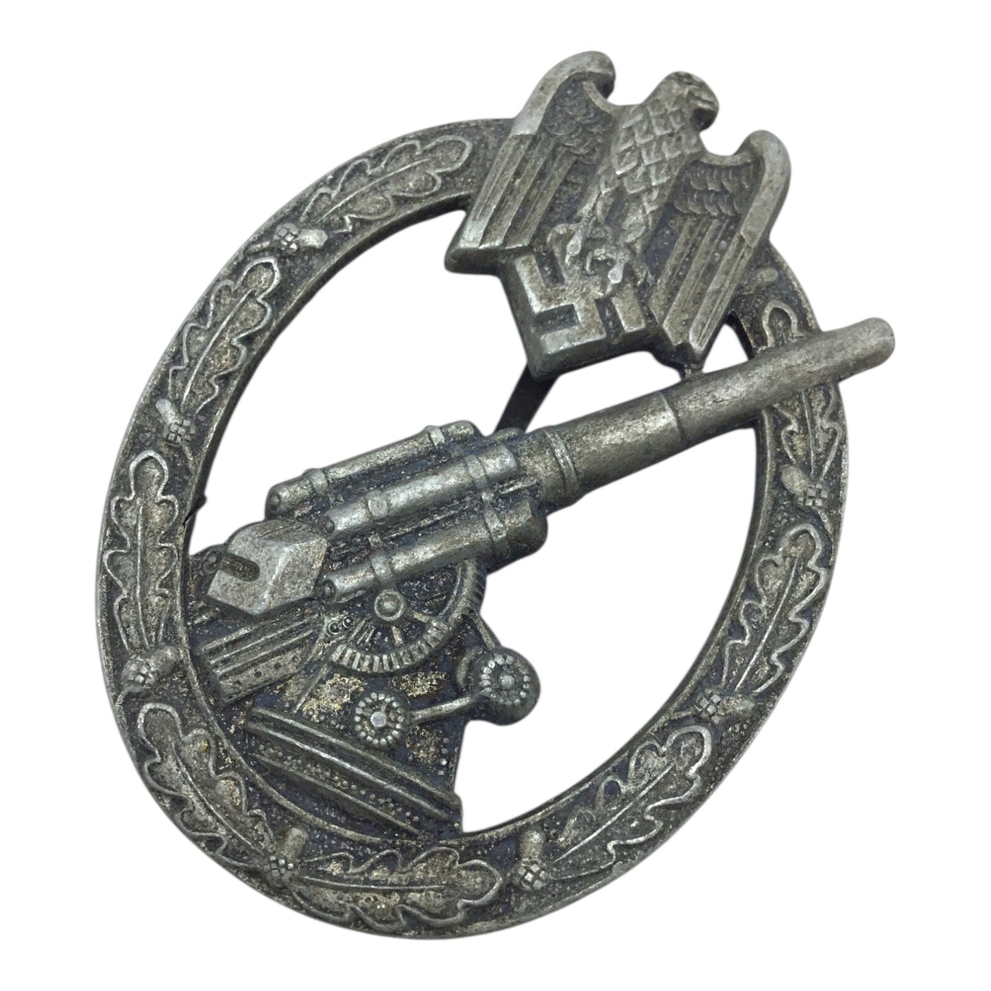 German WWII Heer Flak Badge - Unmarked Example - Veteran Collector Provenance