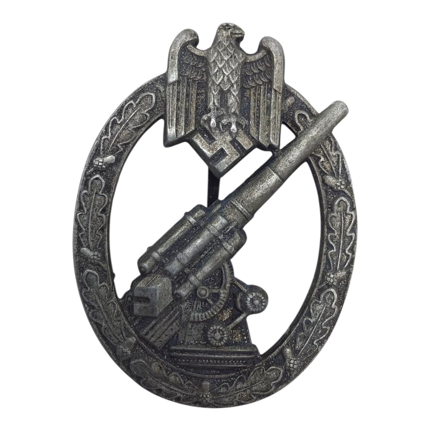 German WWII Heer Flak Badge - Unmarked Example - Veteran Collector Provenance