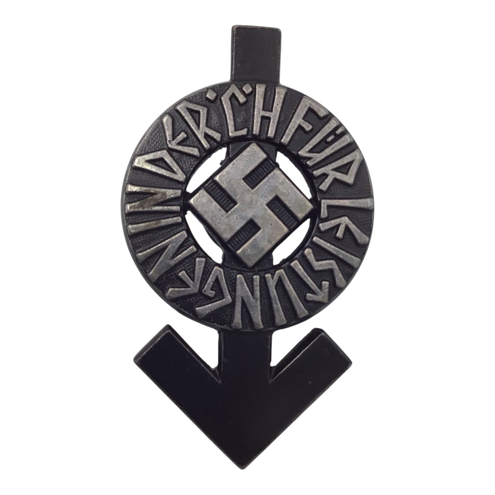 German WWII Hitler Youth Proficiency Badge in Black (Jungvolk) – RZM M1/101 | Numbered 46424