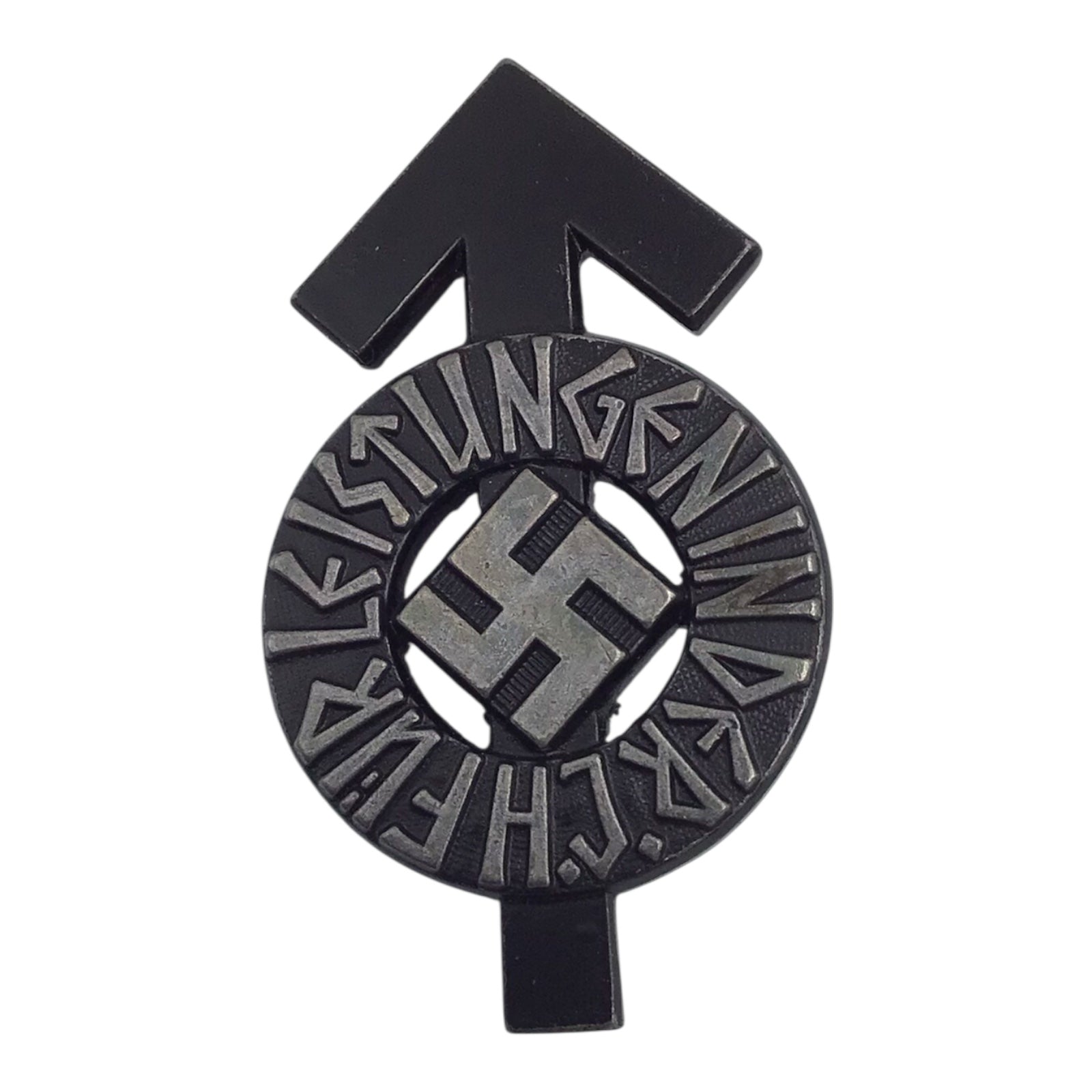 German WWII Hitler Youth Proficiency Badge in Black (Jungvolk) – RZM M1/101 | Numbered 46424