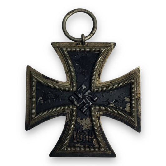 German WWII Iron Cross 1st Class 1939 | Maker Marked "128" S. Jablonski GmbH