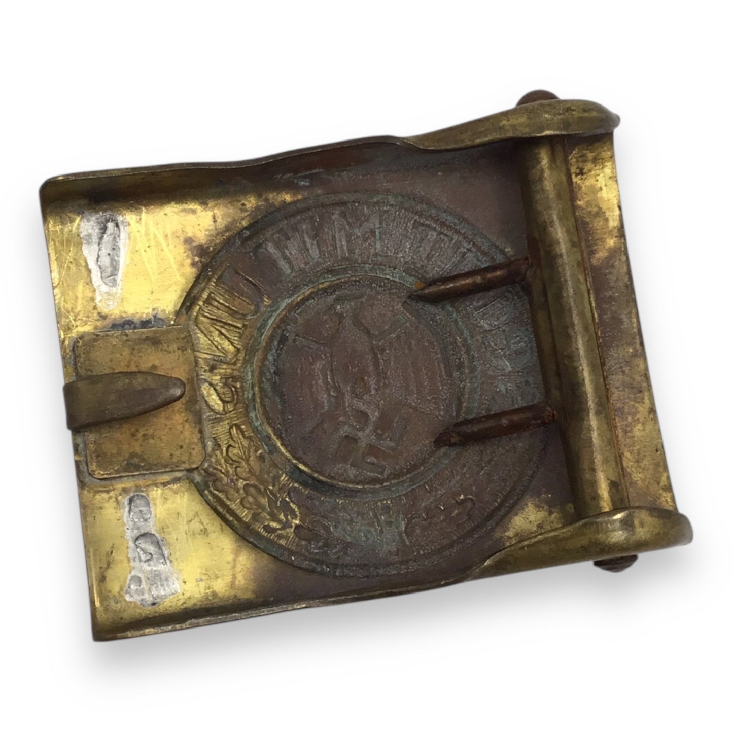 German WWII Kriegsmarine Brass Belt Buckle – 1935 Pattern