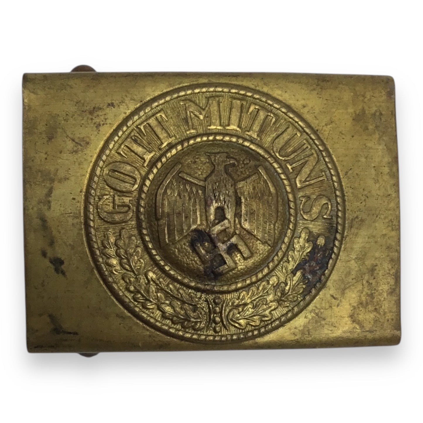 German WWII Kriegsmarine Brass Belt Buckle – 1935 Pattern