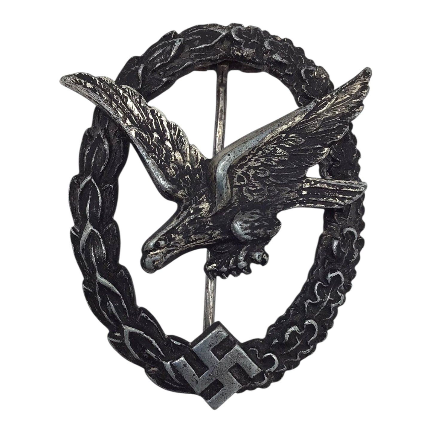 German WWII Luftwaffe Air Gunner Badge – W. Deumer Lüdenscheid Maker Mark Rare
