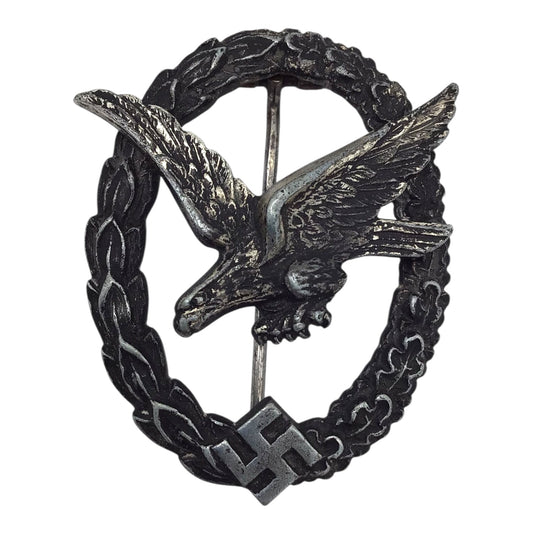 German WWII Luftwaffe Air Gunner Badge – W. Deumer Lüdenscheid Maker Mark Rare