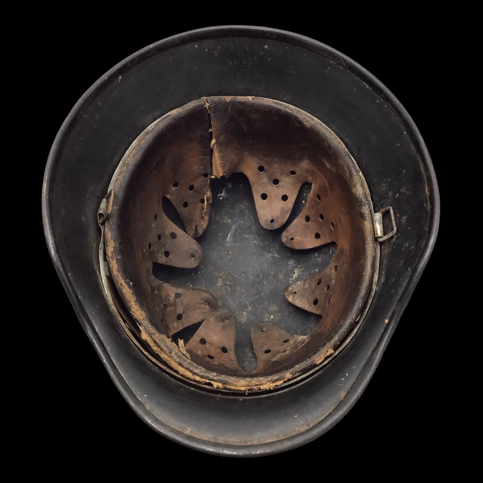 German WWII M40 Single Decal Waffen-SS Combat Helmet