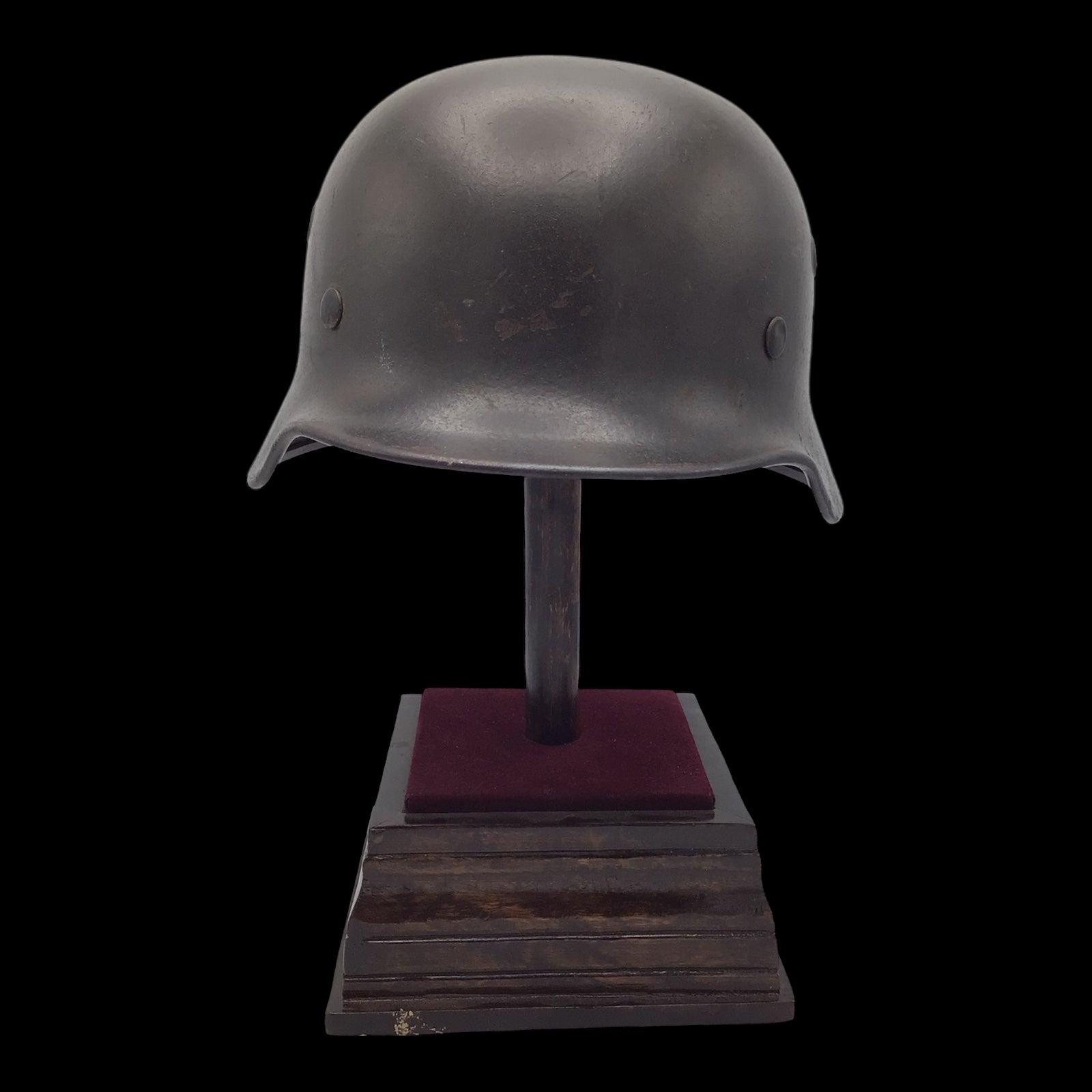 German WWII M40 Single Decal Waffen-SS Combat Helmet