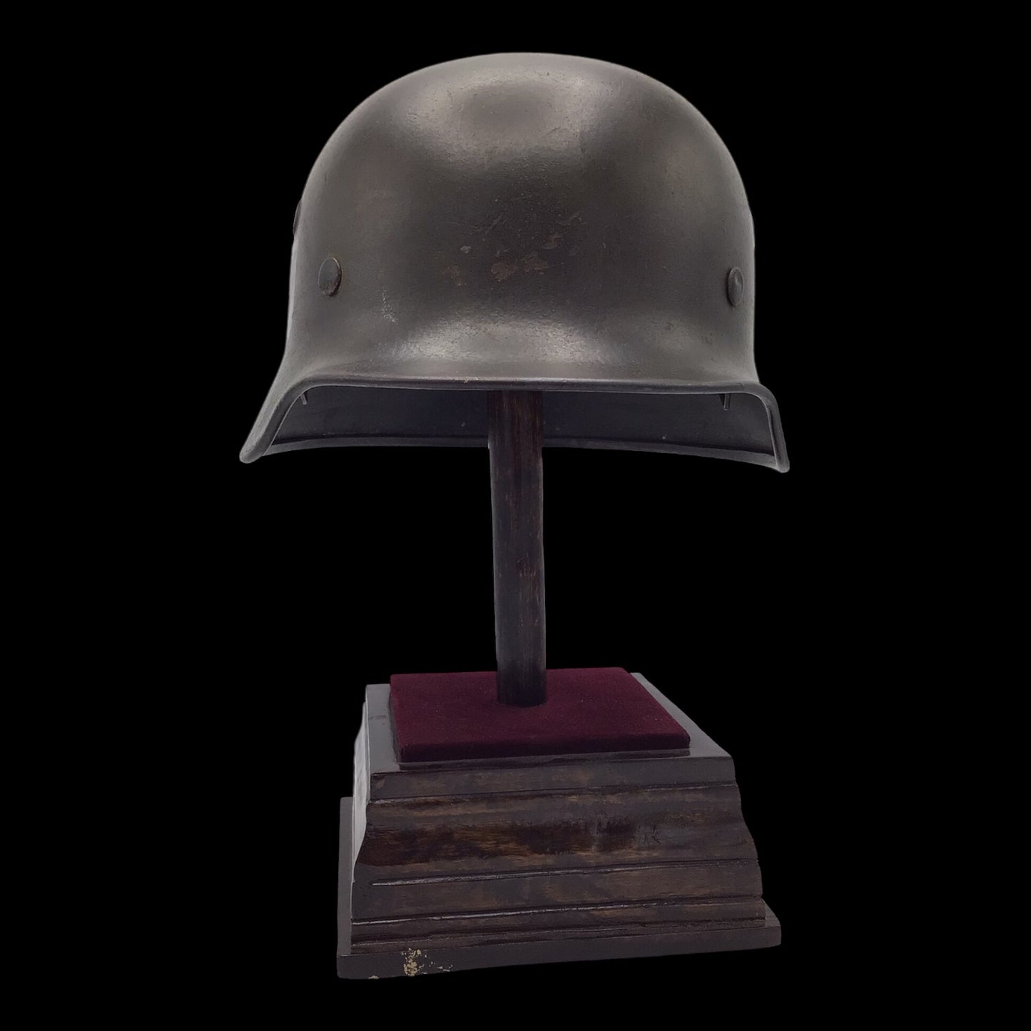 German WWII M40 Single Decal Waffen-SS Combat Helmet