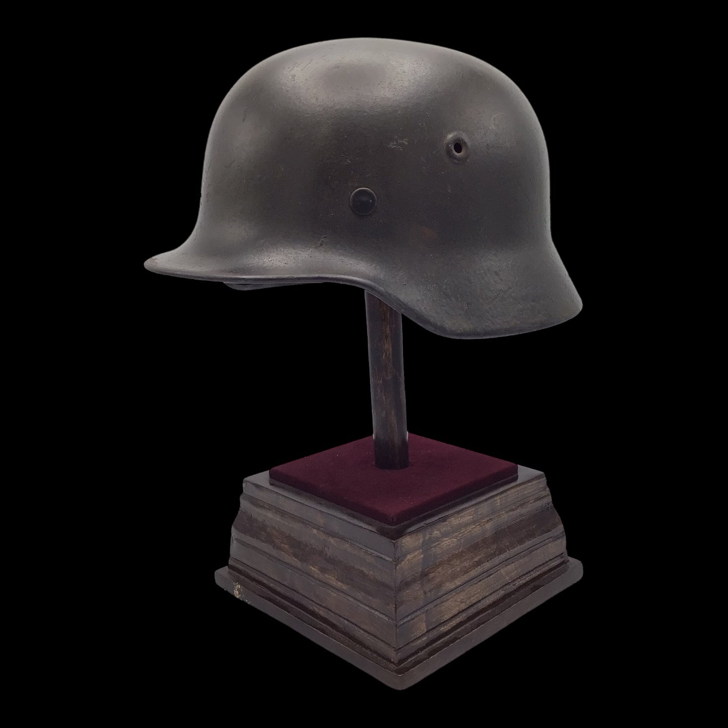 German WWII M40 Single Decal Waffen-SS Combat Helmet