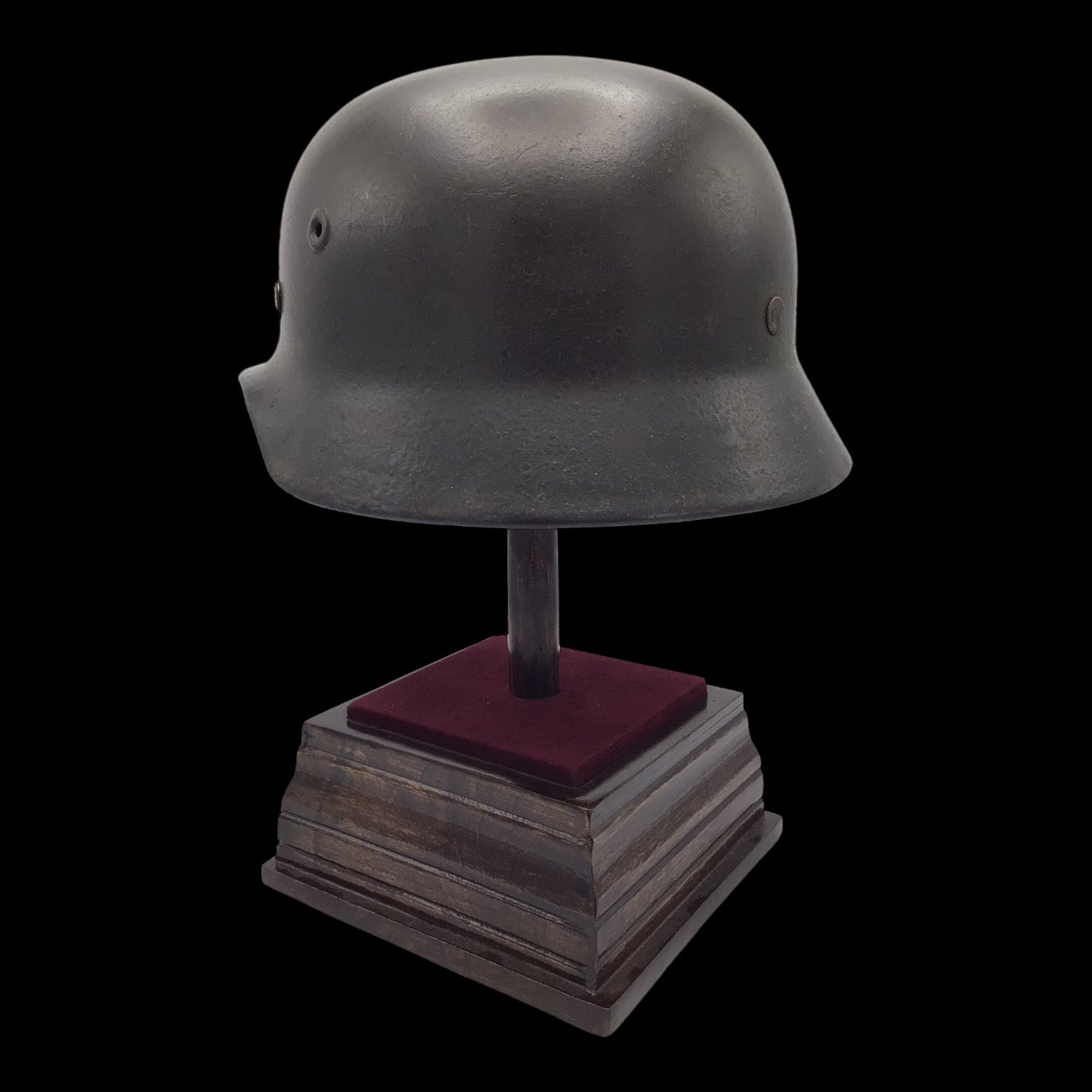 German WWII M40 Single Decal Waffen-SS Combat Helmet