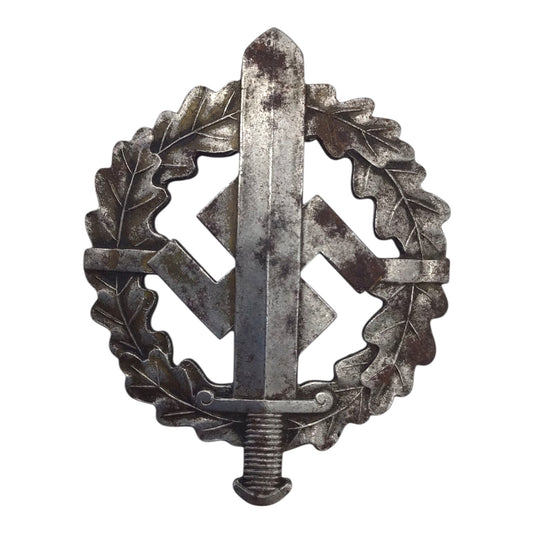German WWII SA Sports Badge in Silver - Karl Hensler, Pforzheim (Marked)