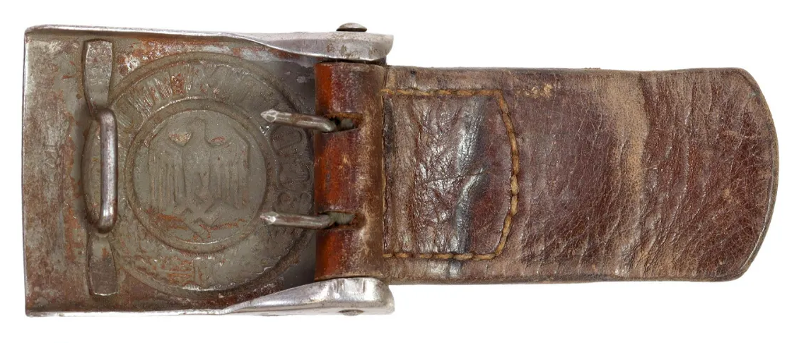 German WWII Steel Belt Buckle - CC#WIW0944