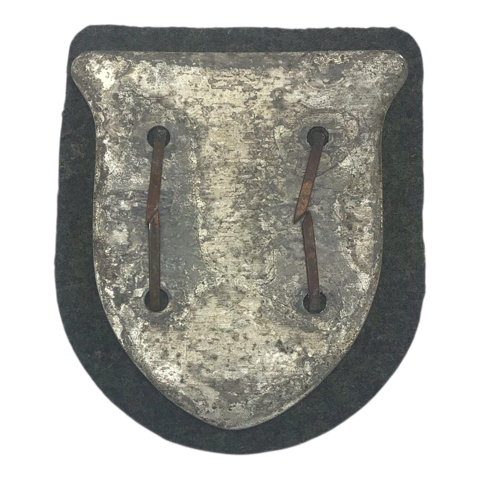 German WWII Uniformed Removed Heer Crimea Arm Shield
