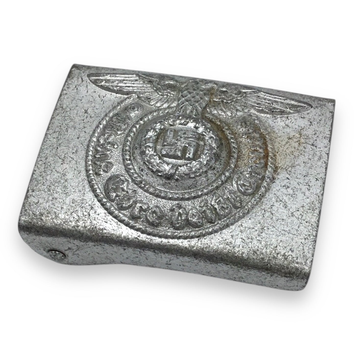 German WWII Waffen-SS / Allgemeine-SS EM/NCO Steel Belt Buckle – RZM 155/43 SS (Assmann)