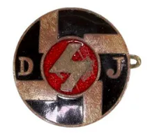 German WWII Youth Party pin Deutsche Jungvolk Pin Badge - CC#WIW0947