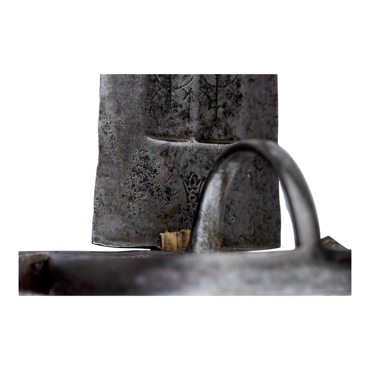 German or North European Decorated Double-Edged Sword c.1620 with Solingen Mark & Museum Number