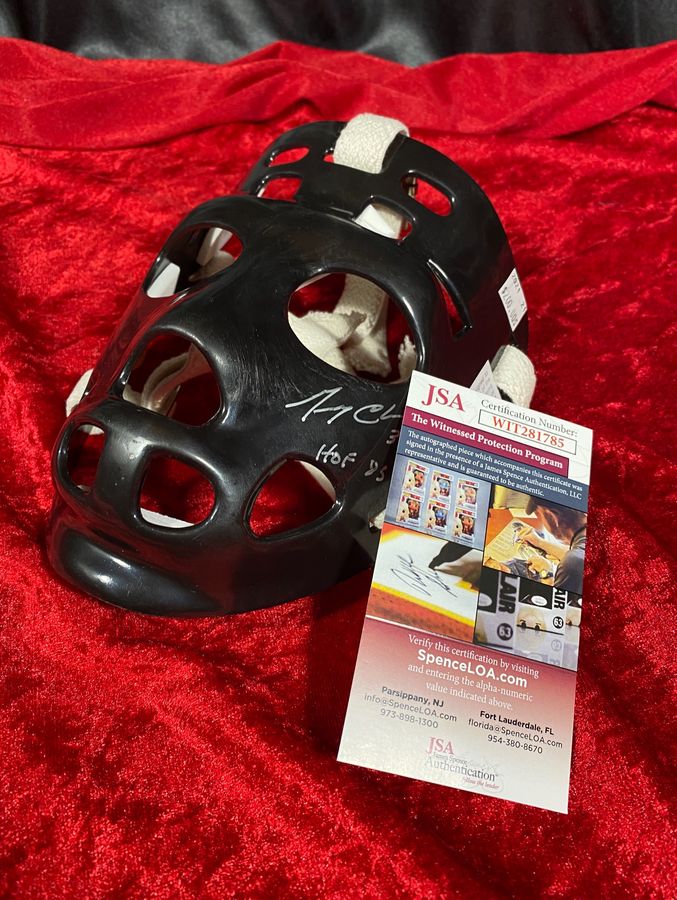 Gerry Cheevers Vintage Hockey Mask - Signed HOF 85 JSA Certified