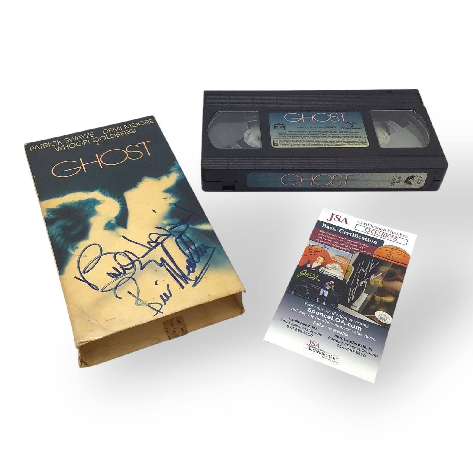 Ghost – VHS Signed by Bill Medley & Bobby Hatfield – JSA Authenticated