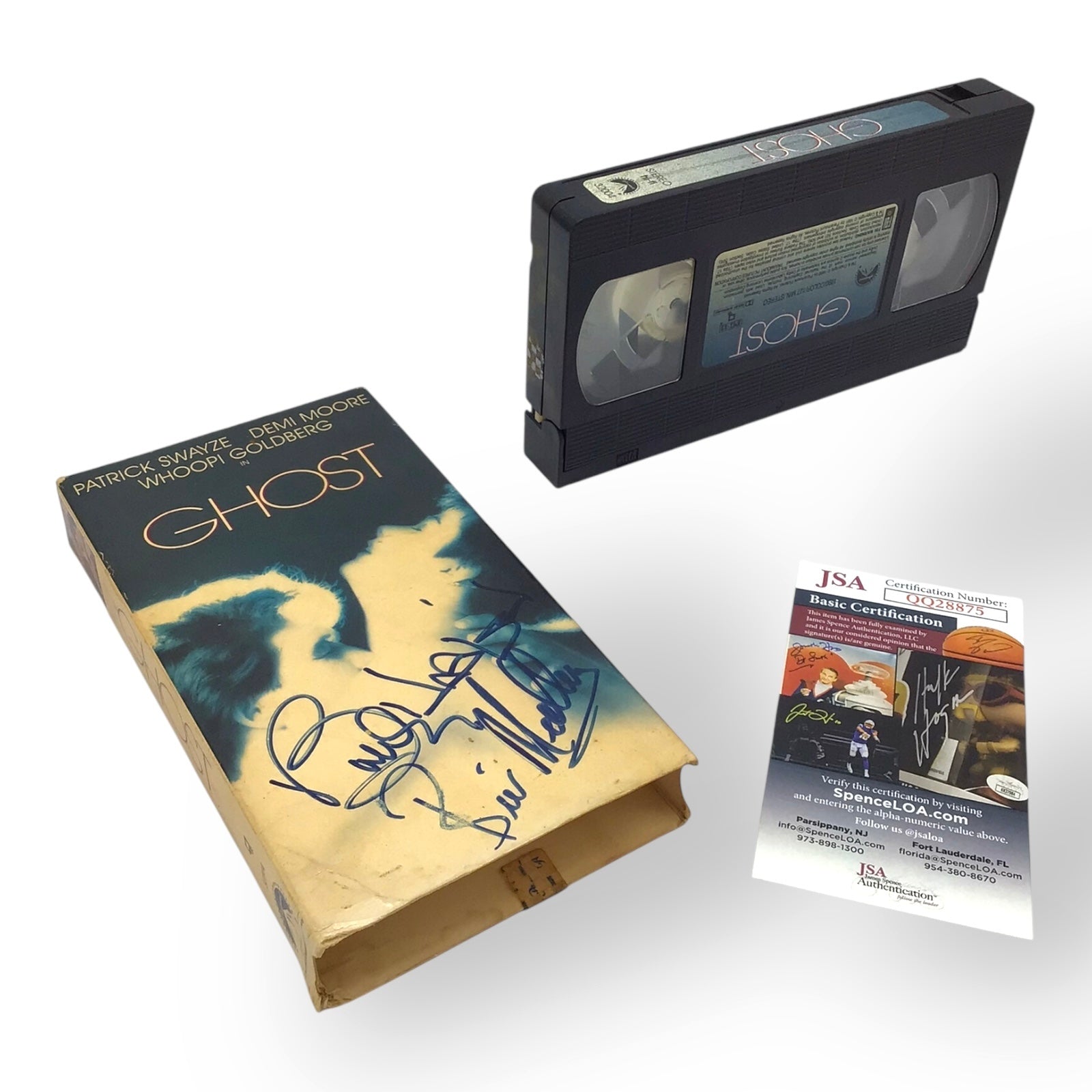 Ghost – VHS Signed by Bill Medley & Bobby Hatfield – JSA Authenticated